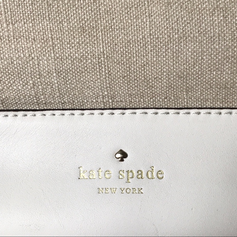 kate spade Holly Street Linen & Leather tote - Picture 2 of 8